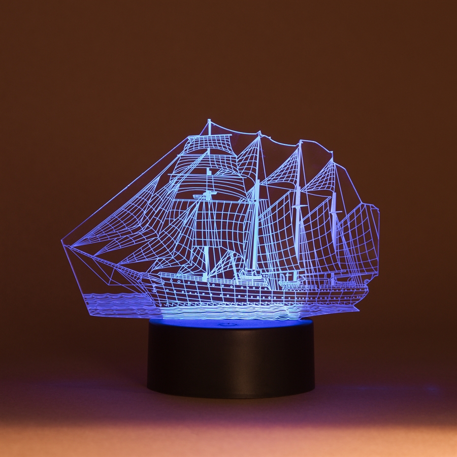 3D LED Night light Ship