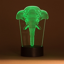 3D LED Night light Elephant