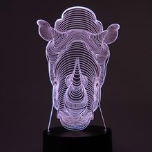 Plate for 3D Night light Rhino