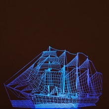 Plate for 3D Night light Ship