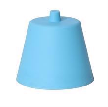Pale blue plastic ceiling cup Trapez